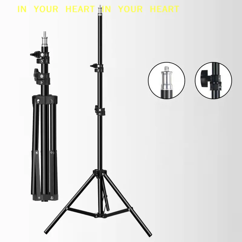 【X】1.6M 2.1M Heavy Duty Metal Alloy Light Stand Tripod For Photo Studio Softbox Video Flash Reflector Lighting Background Stand