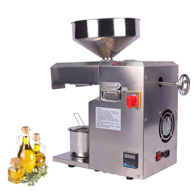 Small Home‑Commercial Automatic Oil Press Machine Cold Press Technology with Durable Gear Motor & Bearing Core Components