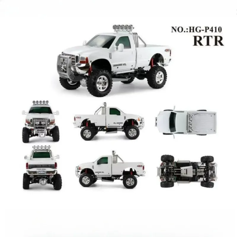 

1/10 P410 4WD Remote Control Car 2.4G High-End Professional Simulation Truck Model RC Electric Off-Road Climbing Toy for Boys