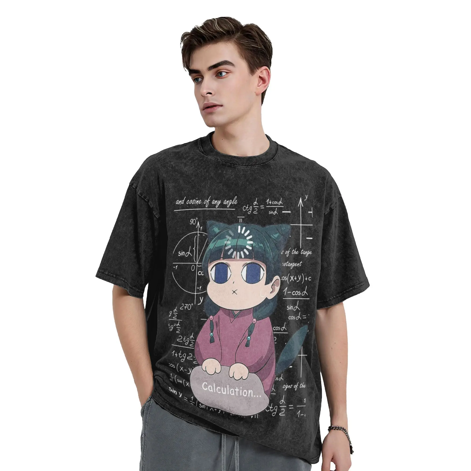 

The Apothecary Diaries Maomao Thinks футболки мытые футболки с короткими рукавами в стиле Харадзюку для мужчин и женщин топы уличная одежда футболки с принтом