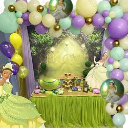 105pcs Disney Theme Princess Frog Tiana Foil Balloon 32inch Green Number Balloons Birthday Party Baby Shower Supplies Decor