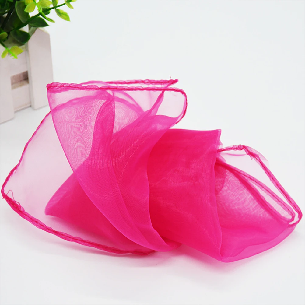 

6pcs Small Silk Scarf for Kids Dance Performance Lightweight Foldable Juggling Tricks Band Travel Storage Portable