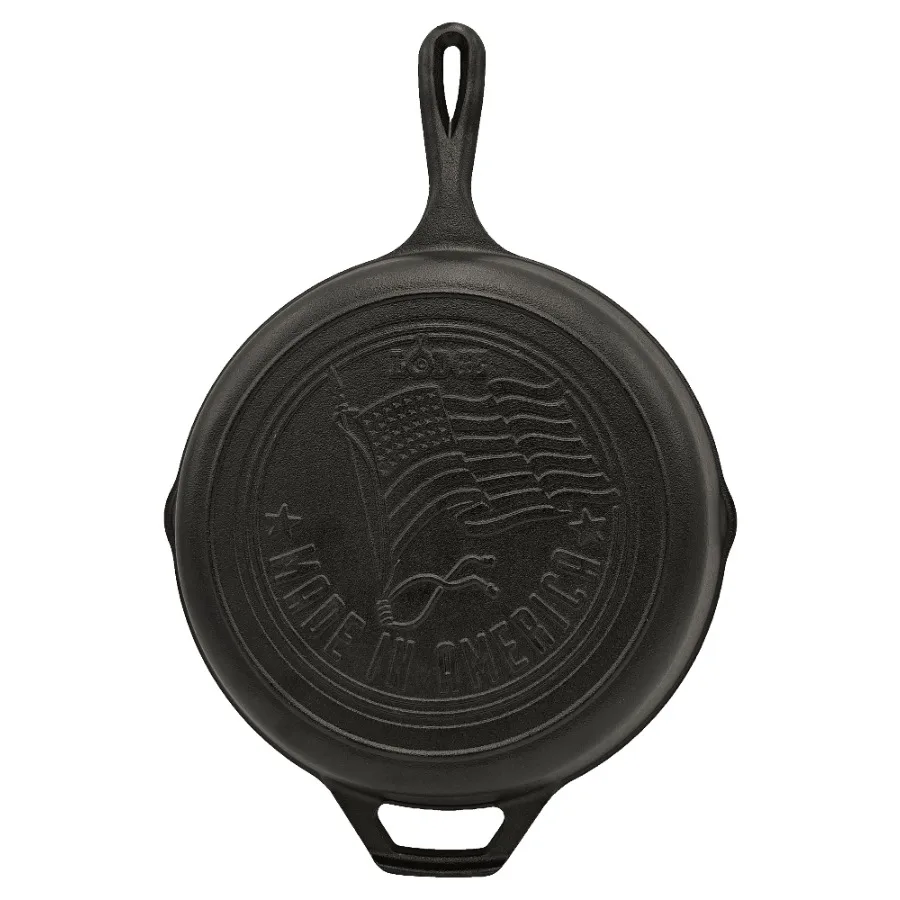 10.25" Pre-Seasoned Cast Iron Skillet with American Flag