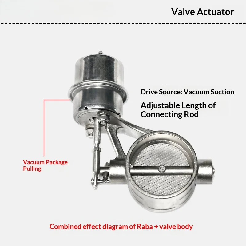 Automobile exhaust pipe modification vacuum pump valve suction bag adjustment pneumatic valve