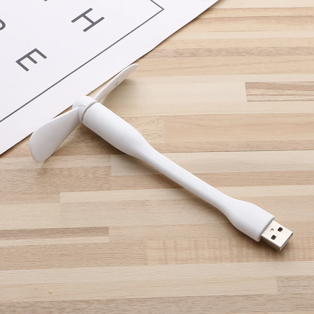 USB Small Fan Flexible Bendable Fan For Power Bank Laptop PC AC Charger Portable Hand Cool Mini Fan For Computer Summer Gadgets