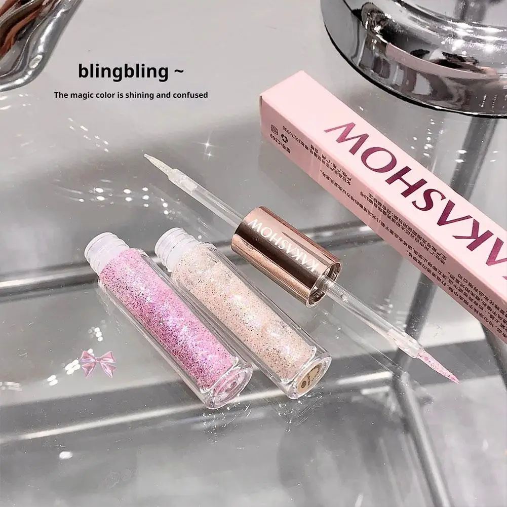 ظلال عيون سائلة فانتوم برأس مزدوج من كاكاشو، مكياج سطع لؤلؤي لامع ناعم يحمل ظلال العيون سائل 2025