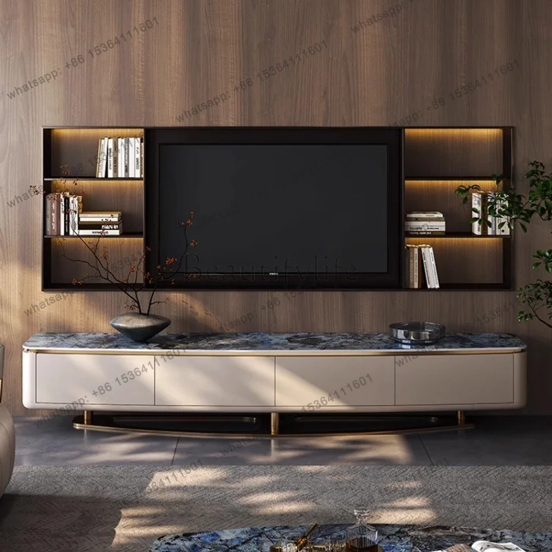 FG Shelf Display Tv Stands Nordic Monitor Modern Living Room Floor Center Tv Stands Designer Storage Suporte Para Tv Home Furnit
