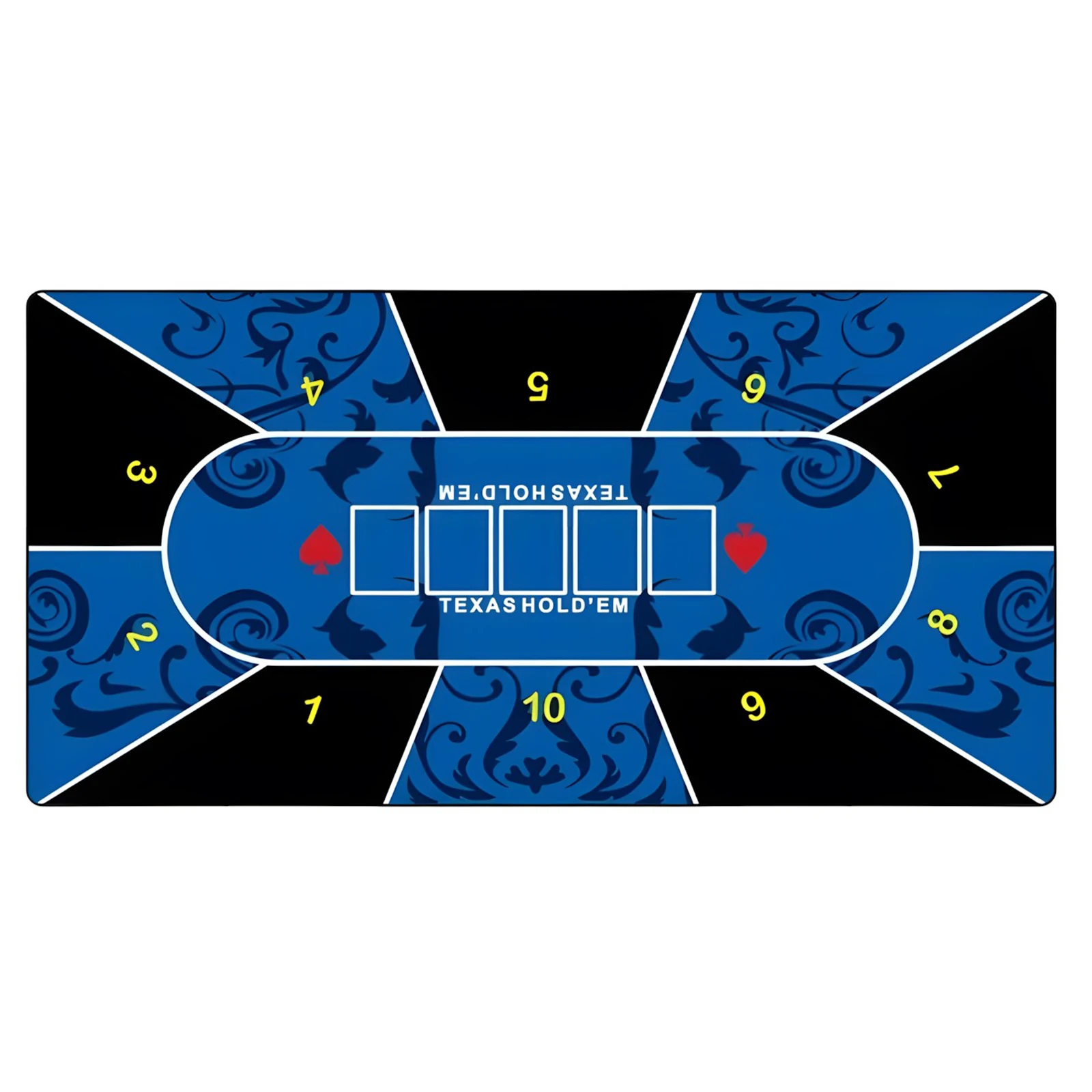 120x60cm-テキサスホールデムポーカーゲームマットクリエイティブデザイン家族の集まりポーカーゲームマットパーティーゲームセット