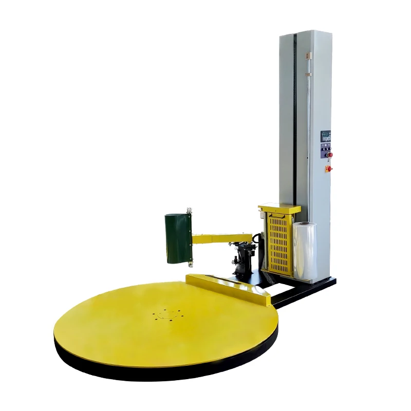 Automatic Cut Film Turntable Pallet Stretch Wrap Wrapping Machine
