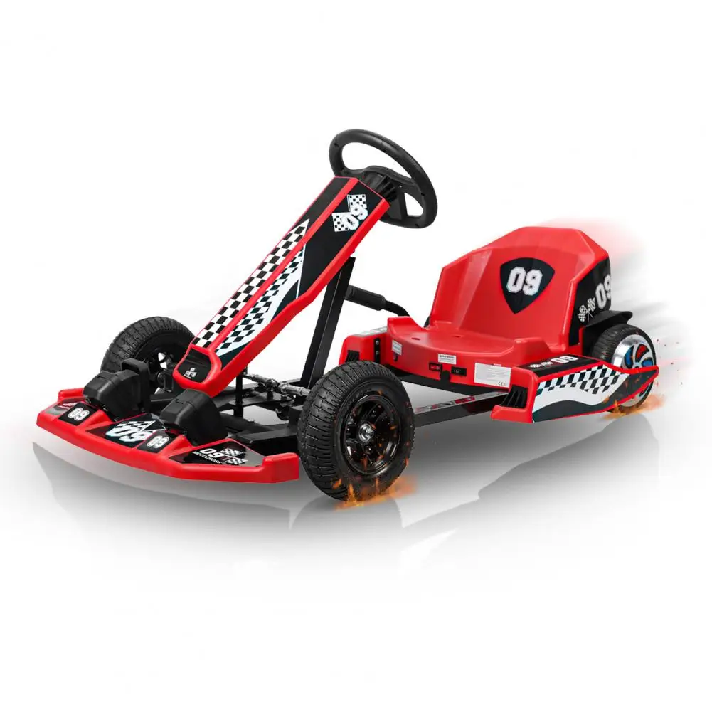 Go Kart, 16 MPH Speed 350W Motor 36V Electric Go Kart For Kids, Drift/Sport Mode Adjustable Length Metal Frame Kids Go Kart