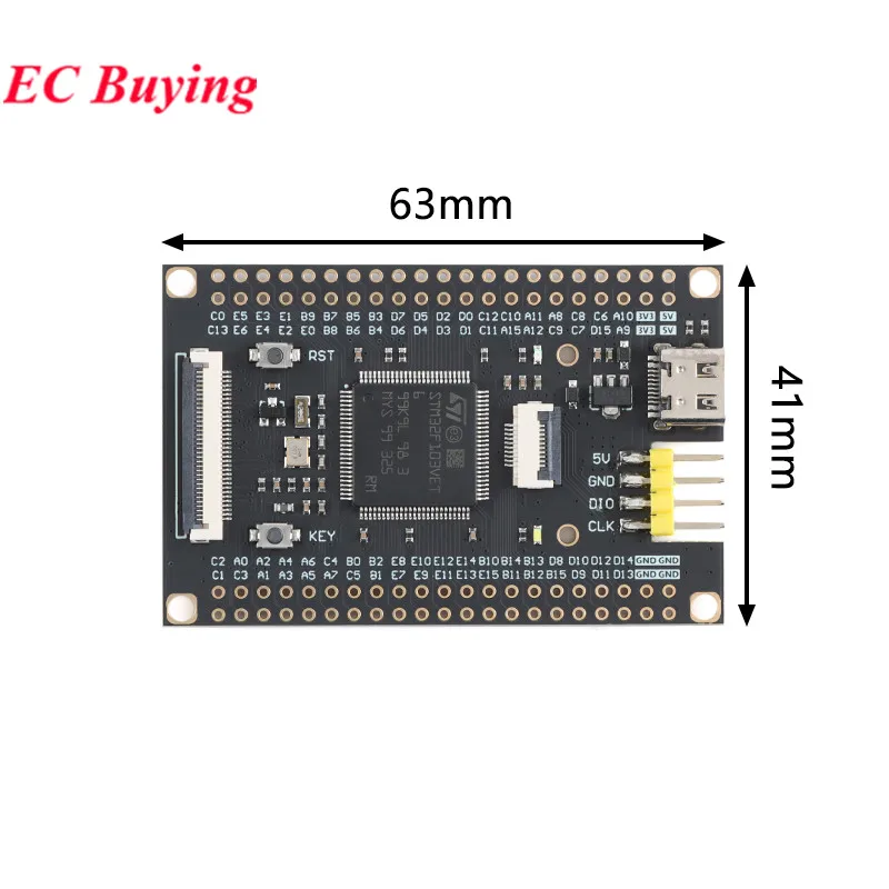 STM32F103VET6 KF103M4-VET6 STM32F103 Płyta do nauki systemu rdzenia STM32 Moduł płytki rozwojowej ARM Chip IC — zdjęcie 4