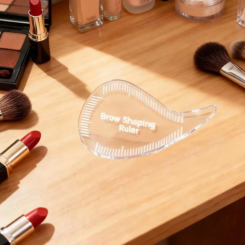 Tear Drop Arch Brow Mapping Tool 1 Minute Brow Shaping Ruler Template Stencils Fast Drawing PMU Eyebrow Hair Stroke Eyeliner