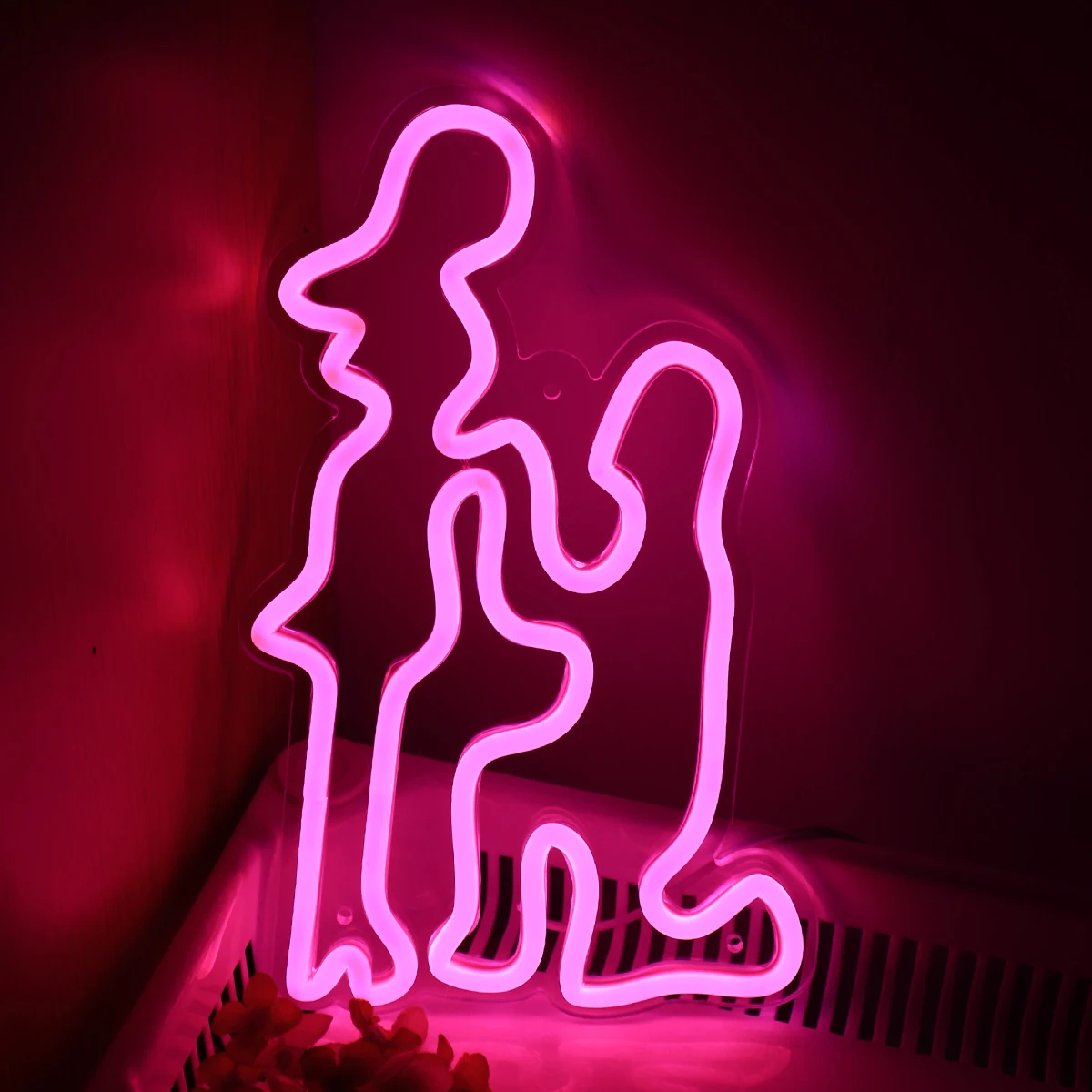 

1PC Pink Marriage Proposal LED Wall Neon Sign Night Light Mood Lamp For Will You Marry Me Party Pub Decoration 7.48''*11.61''