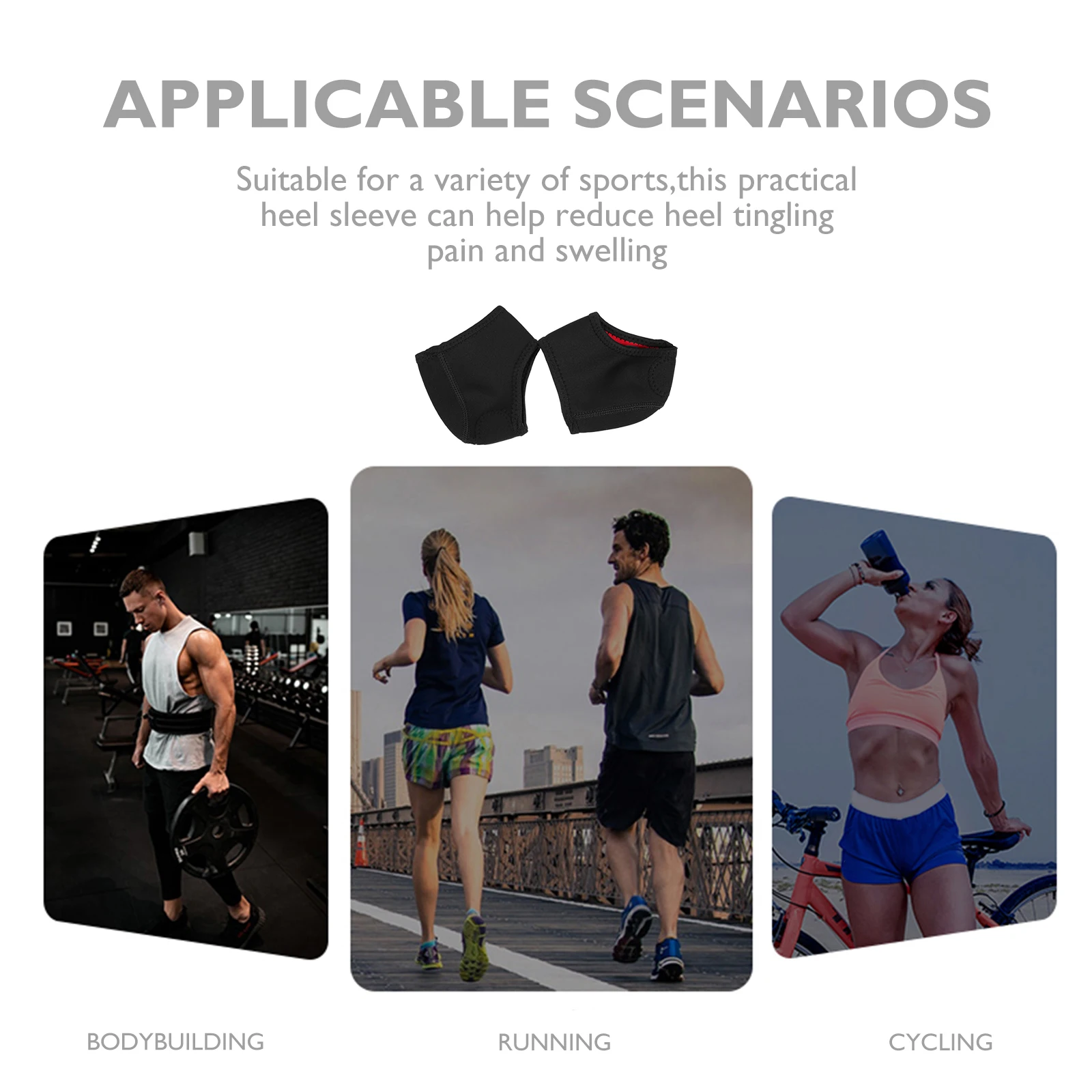 

Heel Protectors For Pain Relief Breathable Heel Cushions Non-Slip Protective Supports Comfortable Feet Care Durable Foot