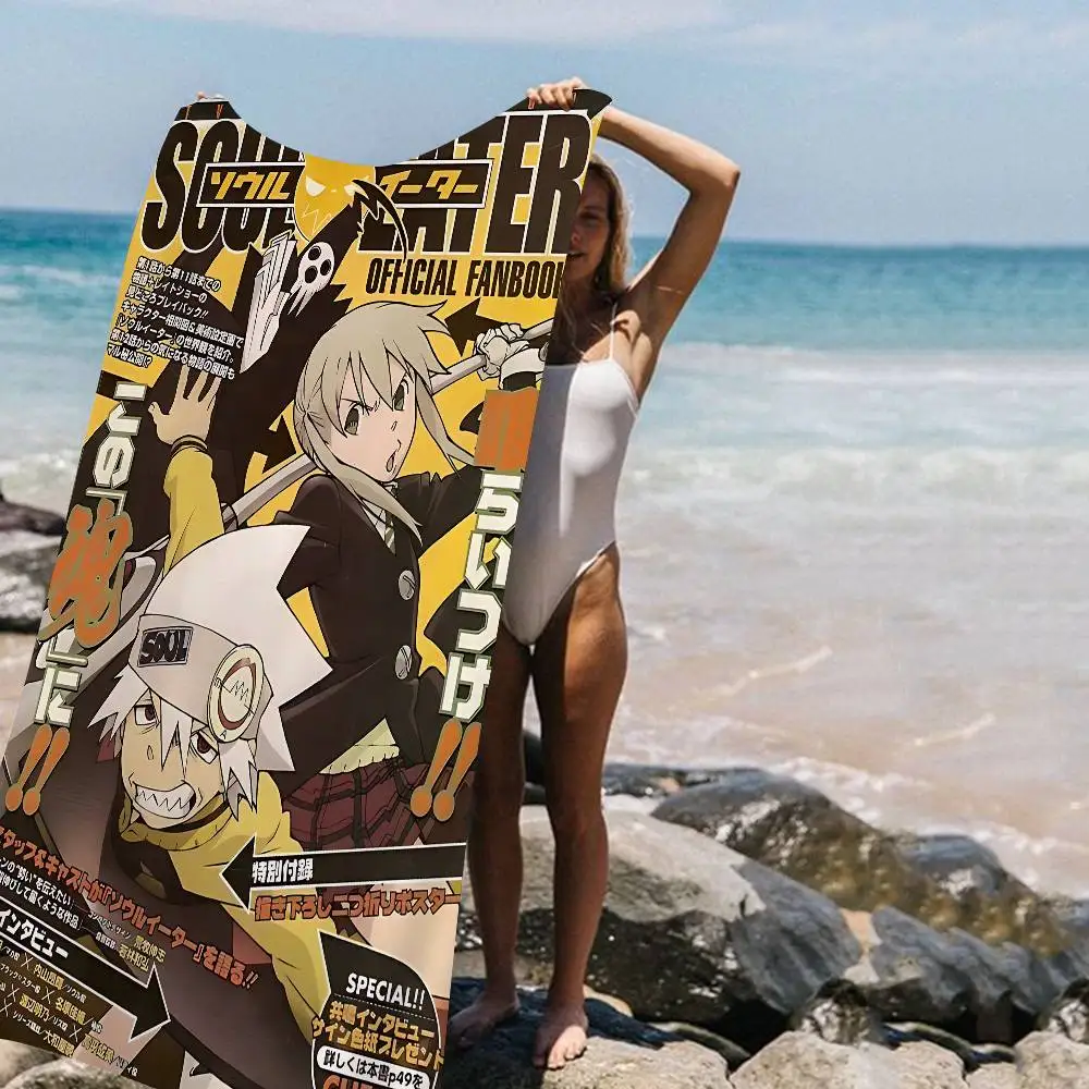Soul Eater Anime Microfiber Beach Towel Absorbent Quick dry Soft Yoga Swimming Resort Mountain Climbing Towel