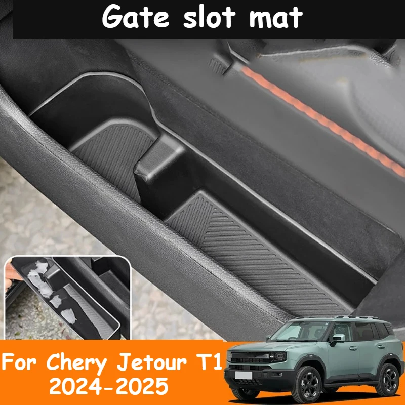 

Dirt-proof Door TPE Material Door Slot Storage Box for Chery Jetour T1 2024-2025 Car Protect Pad Interior Decoration Accessory