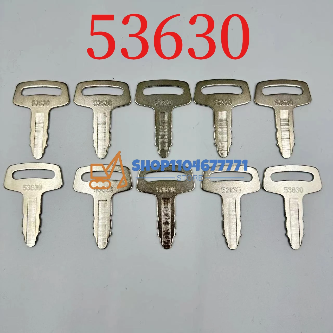10pcs/5pcs/2pcs 53630 Ignition Key RC101-53630 For Kubota Excavator Construction Equipment