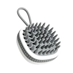 Brosse à shampooing pour cheveux en silicone souple, tête de brosse de massage du cuir chevelu, épurateur de cuir chevelu étanche, élimination des pellicules, douche