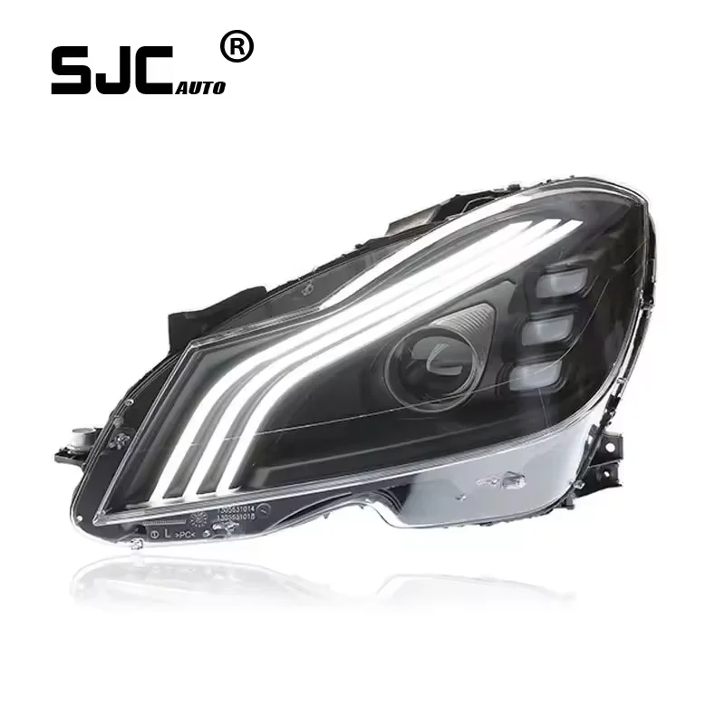 

SJC Auto For Mercedes Benz C-class W204 2011-2014 Headlights Upgraded LED Head Lamp Car Accessories for Benz