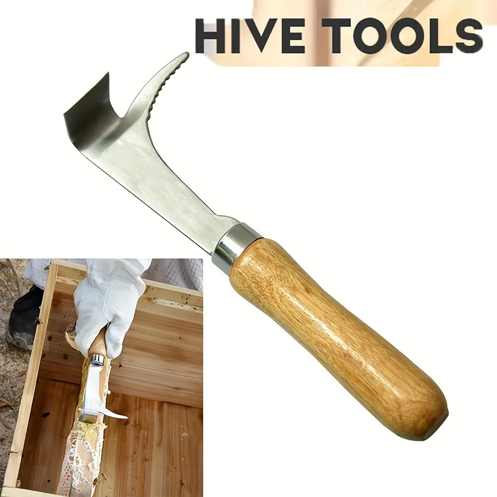1 つ、ハニカムツールスクレーパー、ステンレス鋼養蜂機器用品、蜂の木のハンドル