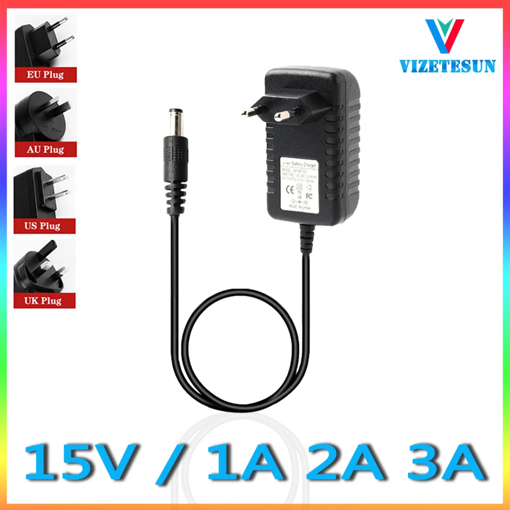 15V 1A 2A 3A Live Micron Ultrasonic Cleaner Power Adapter UV Disinfection Lamp LED Strip Lamp Bead Power Supply