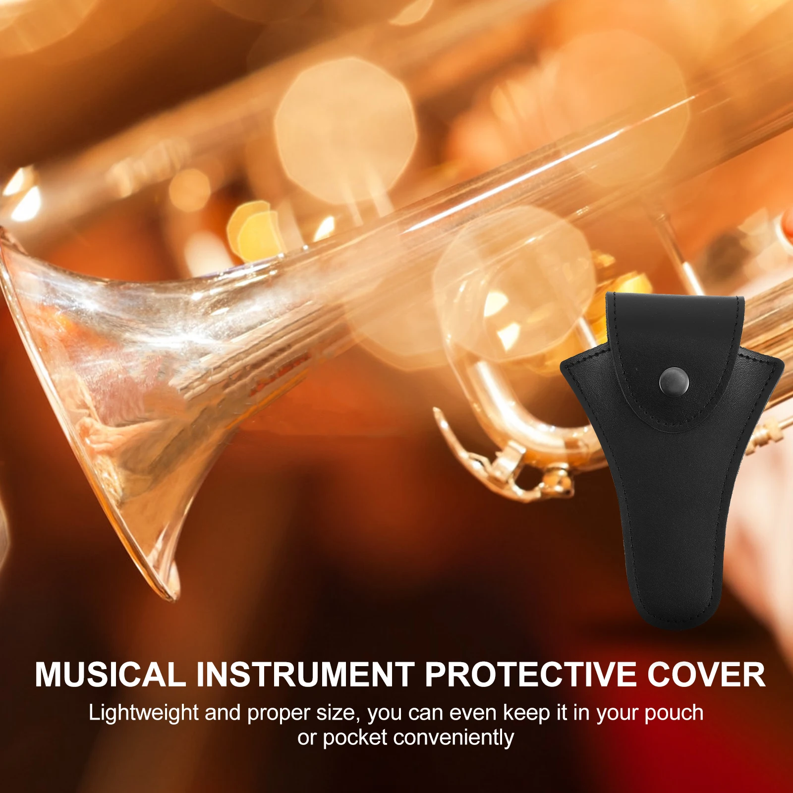 

Musical Instrument Case Anti- Lost Tender Horn Bag Mouthpiece Storage Non-slip Portable Cowhide Accessories Saxophone