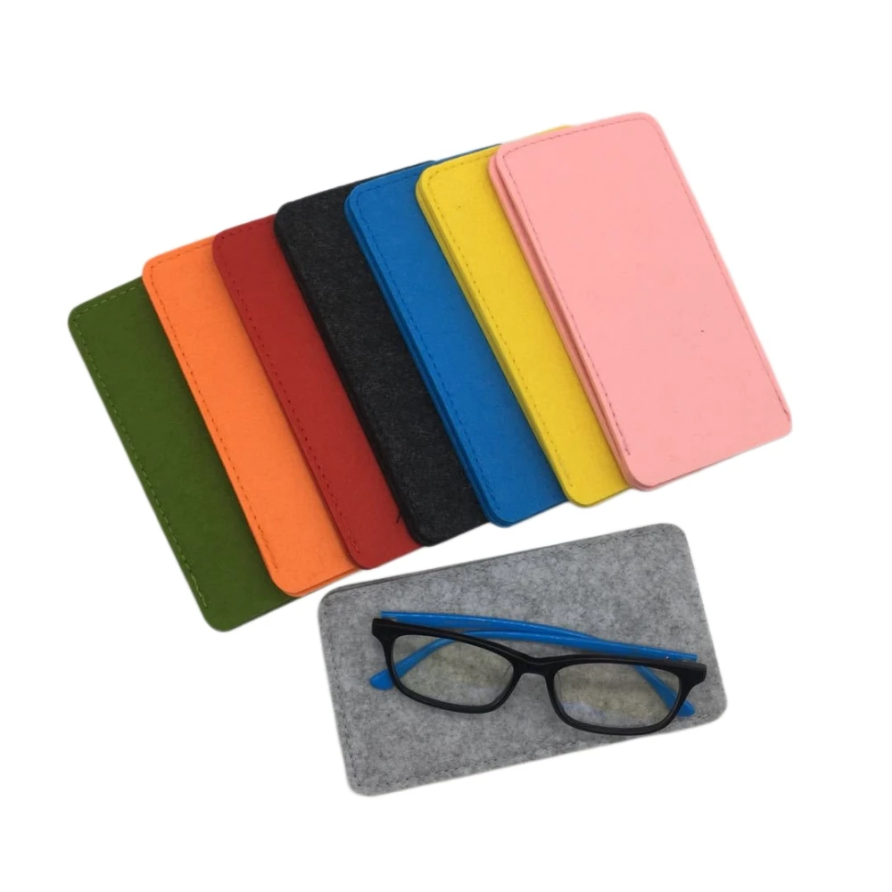 1 piece of soft felt cloth glasses bag, portable sunglasses presbyopia glasses, glasses protection glasses jewelry