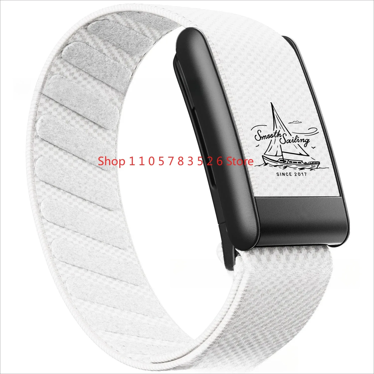 2026 Geeignet für WHOOP5.0/MG Nylon-Druckarmband mit schwarzem U-förmigem Rahmen, silbernem U-förmigem Rahmen und goldenem U-förmigem Rahmen. – Detail 12