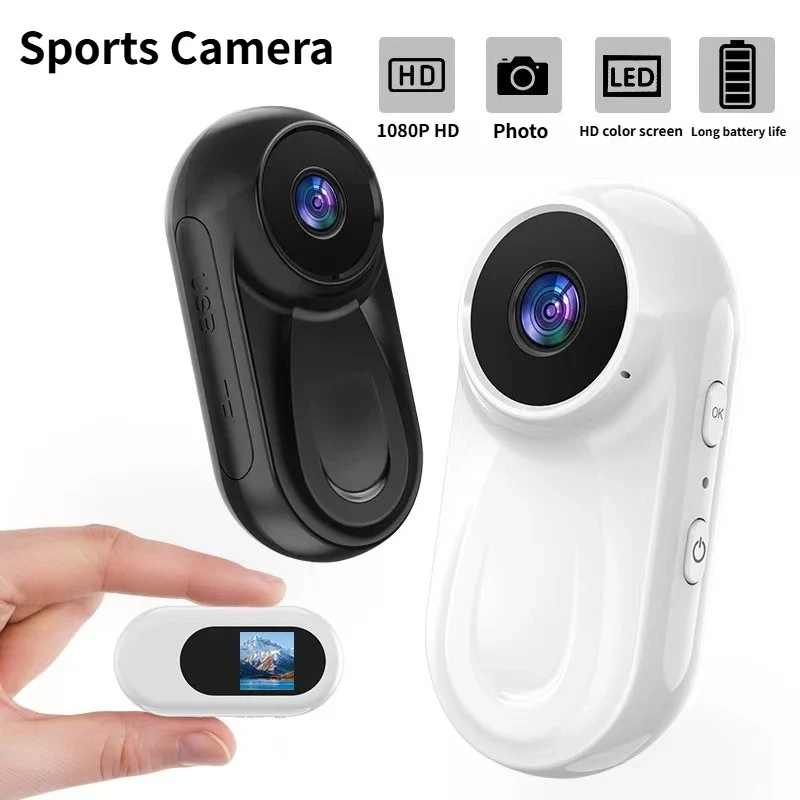 

Sports Action Thumb Camera 1080P HD Magnetic Attraction Motion Camera DV Sport Video Recorder Mini Portable WiFi Pet Collar Cam