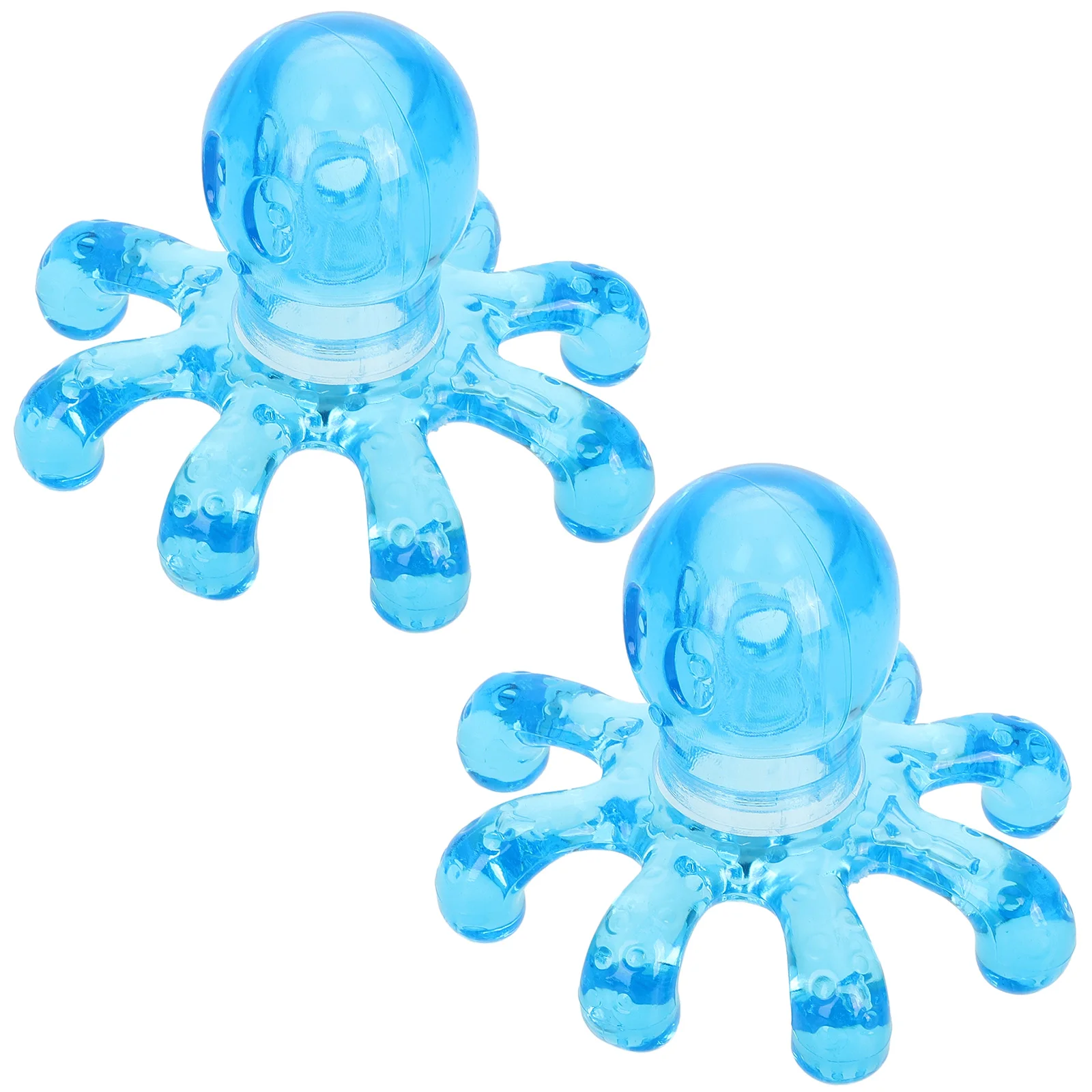 2 Pcs Hair Octopus Head Massage Tool Hand Massager Handheld Scalp Stress Relax Manual Elder Japanese Octopud