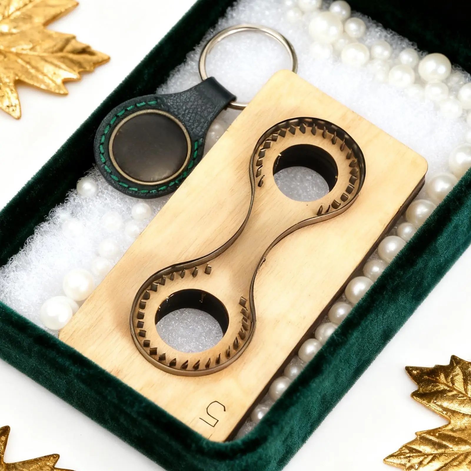 Leather Keychain Cutting Die Wooden Precise Craft Supplies Leather Keychain Embossing Die Mold For Small Projects Wallet Cards view 4