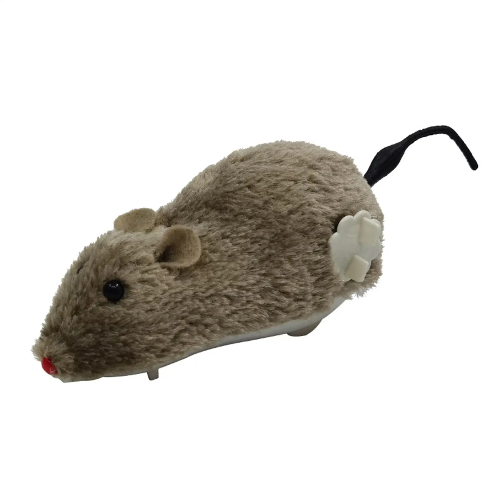 Aufziehbare Maus für Katzen, Plüschtier, bewegliche Tierform, interaktives Katzenspielzeug, interessantes Spielzubehör für Kätzchen