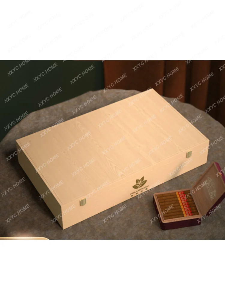 Cedar Wood Cigar Humidor Sealed Portable Cigar Box Portable Moisturizing Cabinet Constant Humidity Solid Wood Alcohol Box