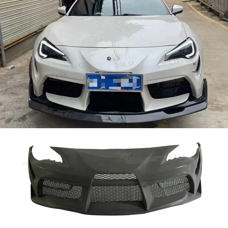 

Half Carbon Fiber Supra Front Bumper For GT86 2013-2019 Front Bumper Lip Spoiler Bodykit