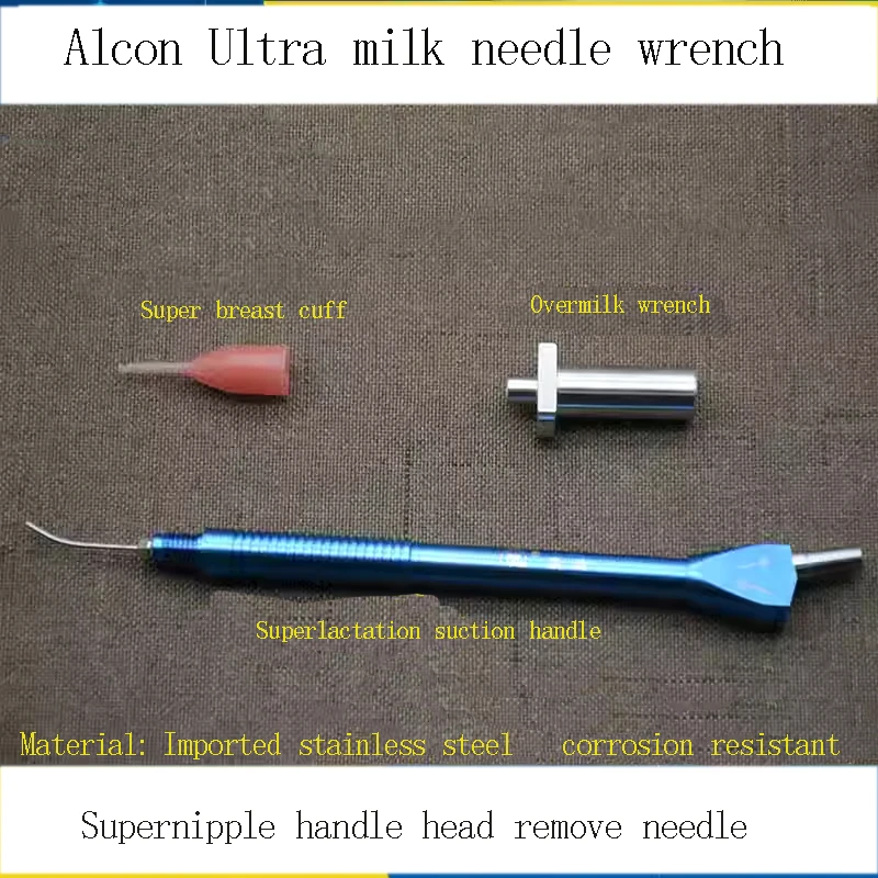 Eye instruments Titanium alloy super milk wrench Stainless steel injection needle handle straight 45 degrees