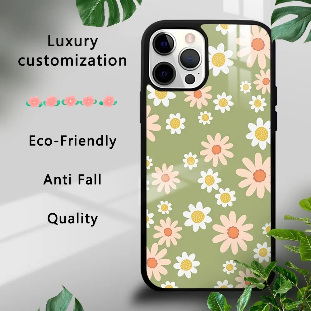 

Pretty chrysanthemums Phone Case For iPhone 16 15 14 13 12 11 Pro Xs Max Mini Plus Celulares Hard Funda