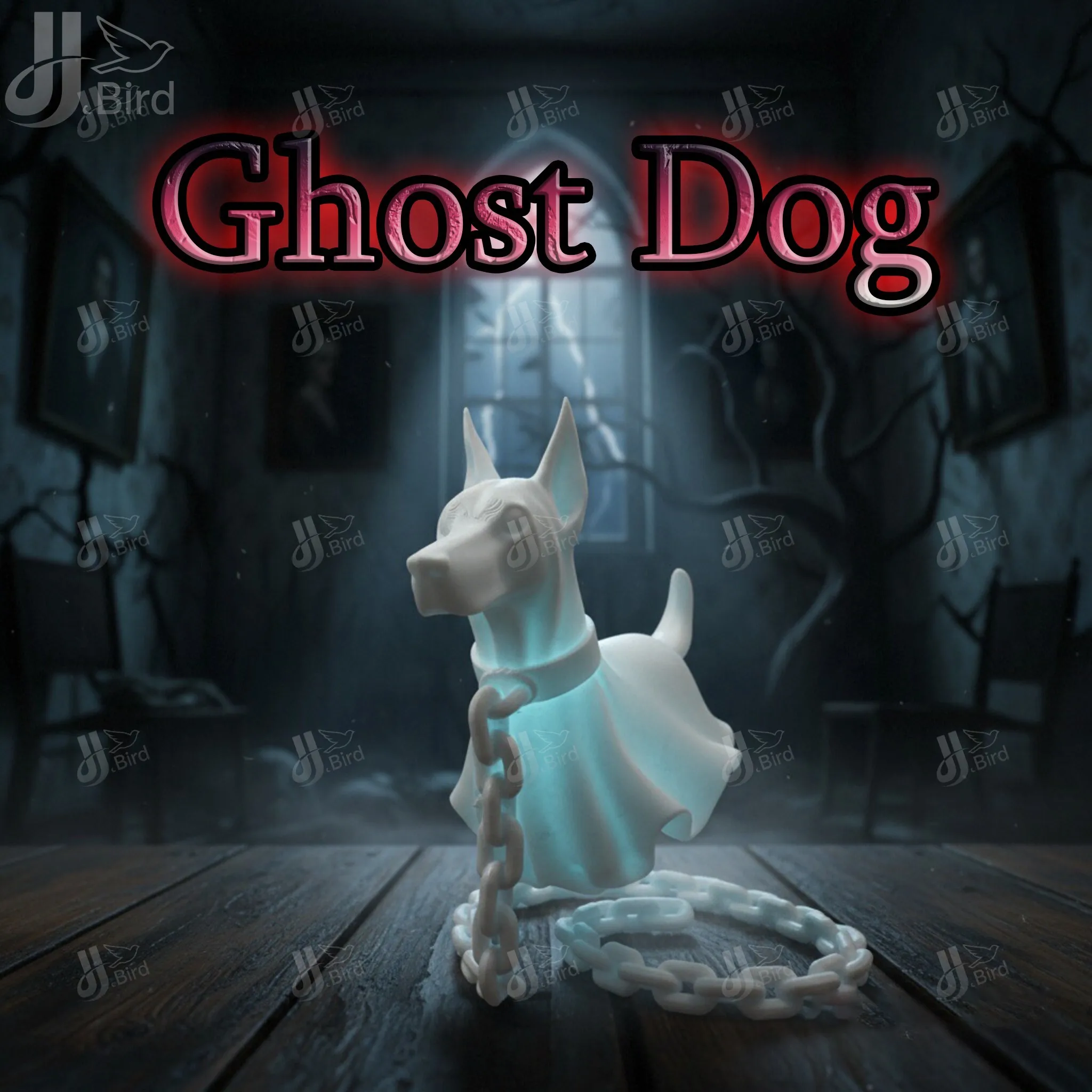 1pc levitation ghostly spirit dog ornament, a decorative ornament for home desktops, and a sculpture for office desk displays