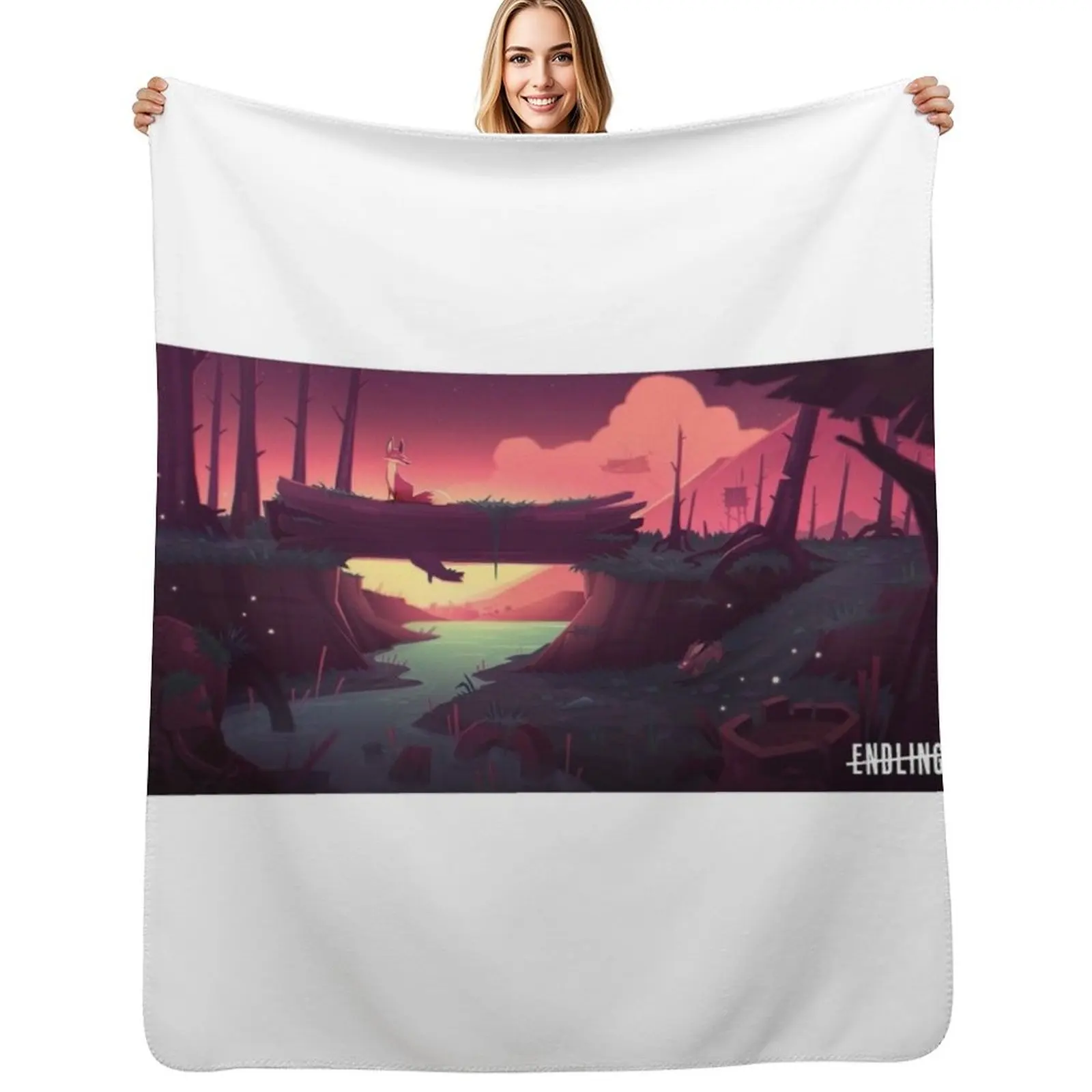 

Endling Throw Blanket Summer Thin Bed covers Cute Blankets