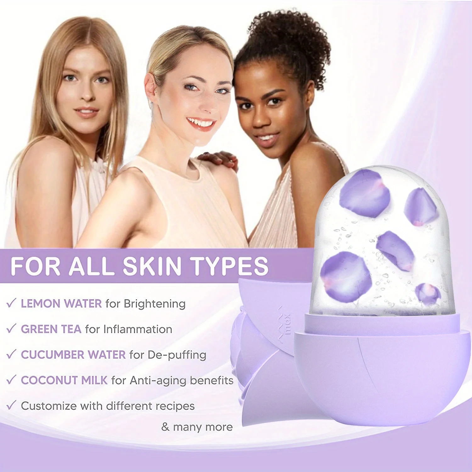 سيليكون قالب الثلج بكرات الوجه أدوات العناية مدلك للوجه عيون الرقبة تخفيف الخطوط الدقيقة والتجاعيد هدايا العناية بالبشرة الجمال