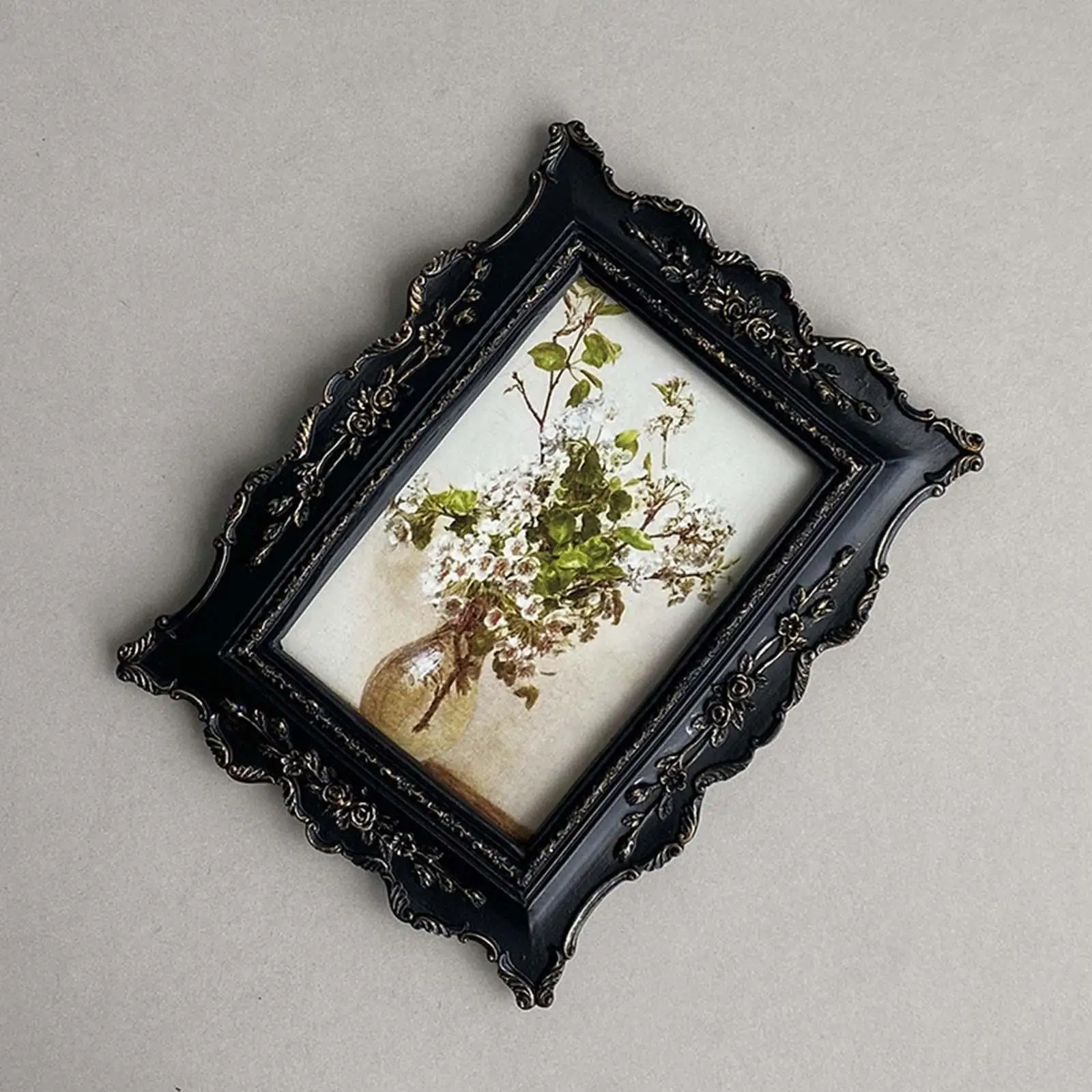 Modern Home Decor Elegant Resin Photo Frame Vintage Style Decorative Picture Holder for Living Room Graduation