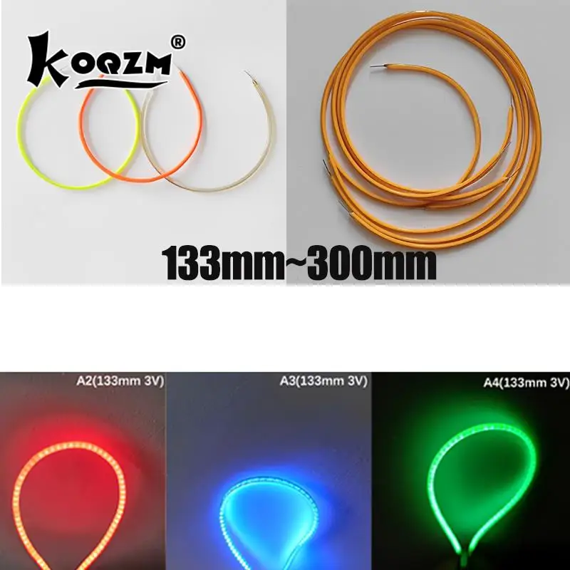 Diy Incandescent Light 3v 133mm 300mm Edison Bulb Led Filament Lamp Parts Warm White  Accessories Diode Flexible Filament