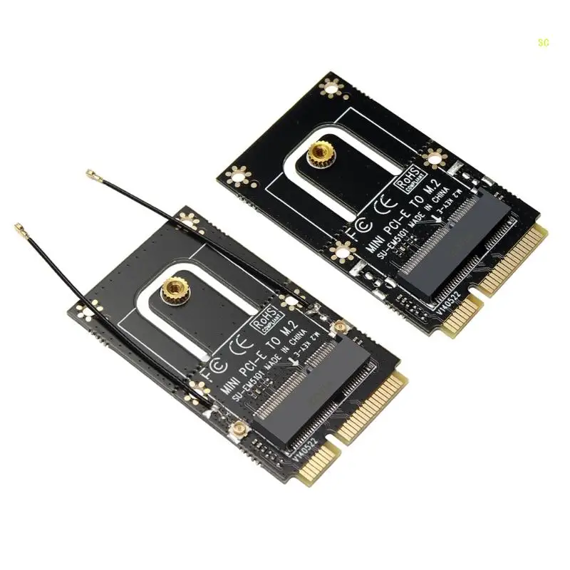 A Key to miniPCIe Adapter for Mounting M.2 2230 WiFi Card on a Mini PCIe Port Dropshipping