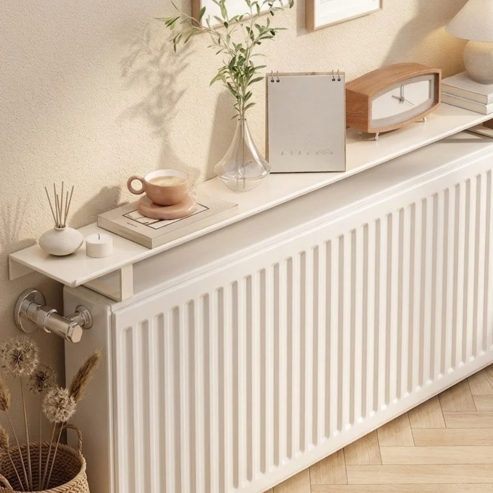 Radiator Overhead Storage Unit Designed to Sit Securely on Radiator Frame Without Need for Drilling Screws or Wall Penetration