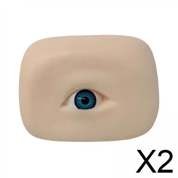 

Silicone Eye Model High Simulation Skin Soft Practice Paint Tool Portable for Makeup Beginners Training