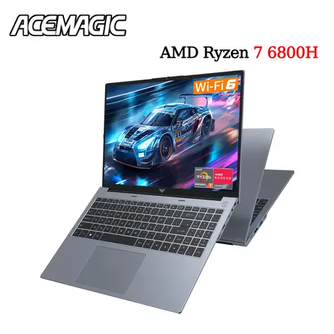 ACEMAGIC Bärbar dator 16” FHD Gaming Laptop AMD Ryzen 7 6800H 16 GB RAM 512 GB SSD Windows 11 Pro Bärbar dator Bakgrundsbelyst KB Wifi6 BT5.2 10 best sales anteckningsbokspel - №2