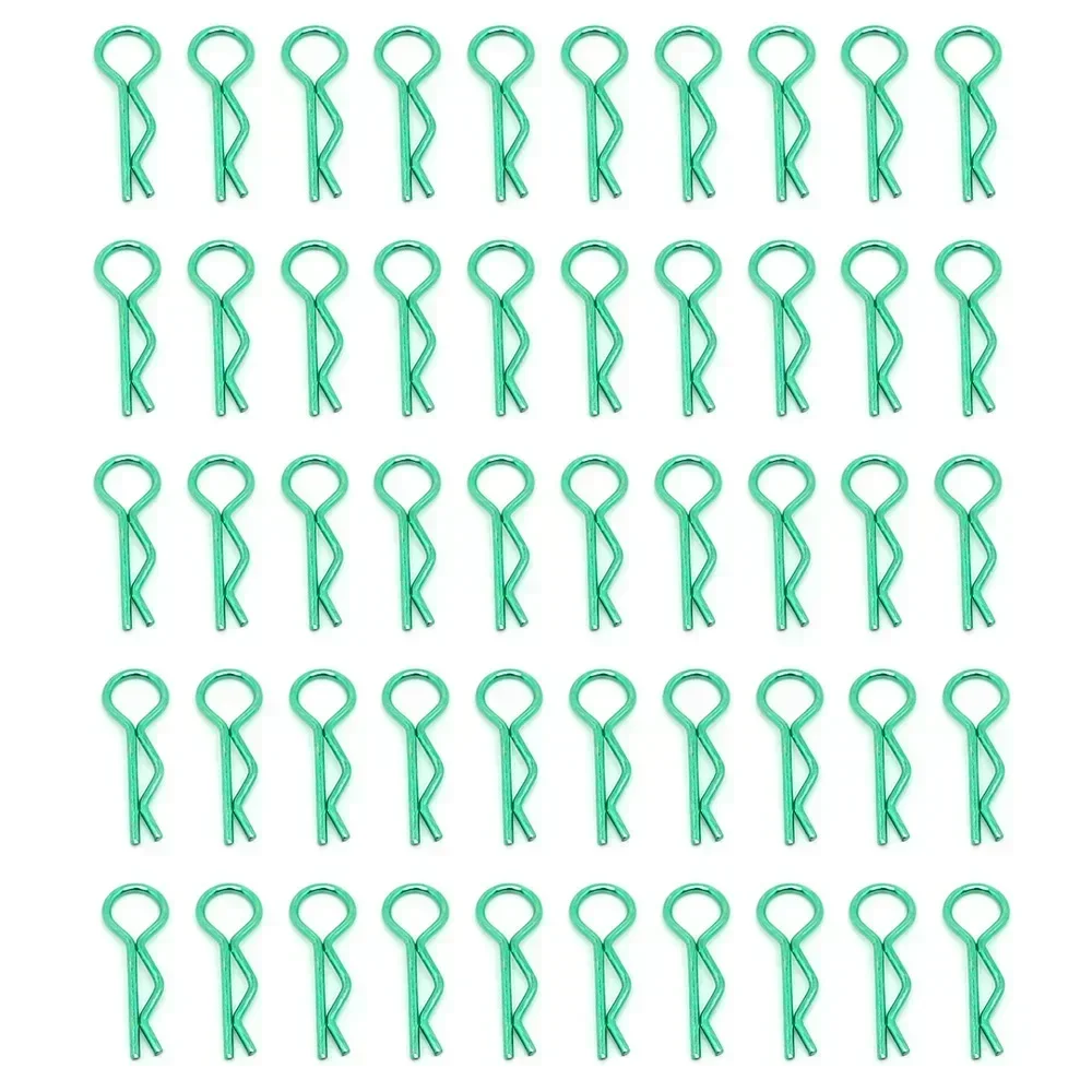 50PCS RC Car Parts 1/10 Cars Shell Body Clips Pins Housing Latch R Buckles Fixed for 1:10 Crawler Buggy Drift Model Car