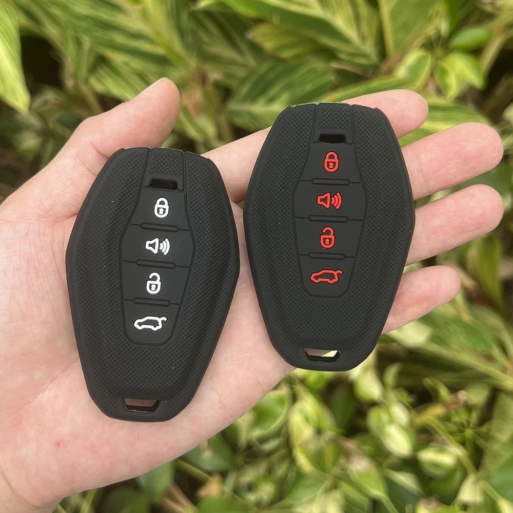 Silicone Car Key Cover Case for Chery JETOUR X70 X70plus X70m X90plus X95pro 4button Car Key Accessories