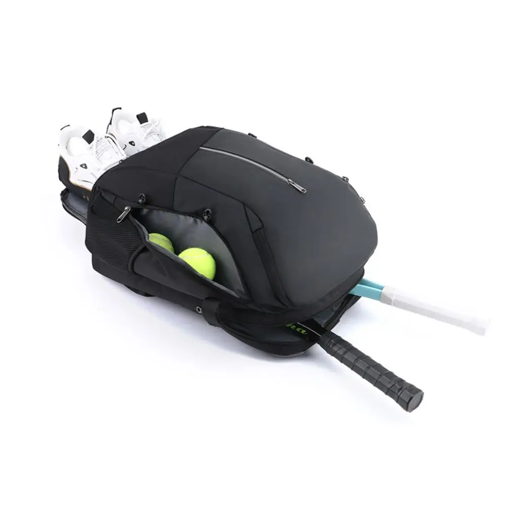 Waterproof Basketball Student Backpack with Shoe Compartment Large Capacity Baseball Badminton Bag Zipper Closure