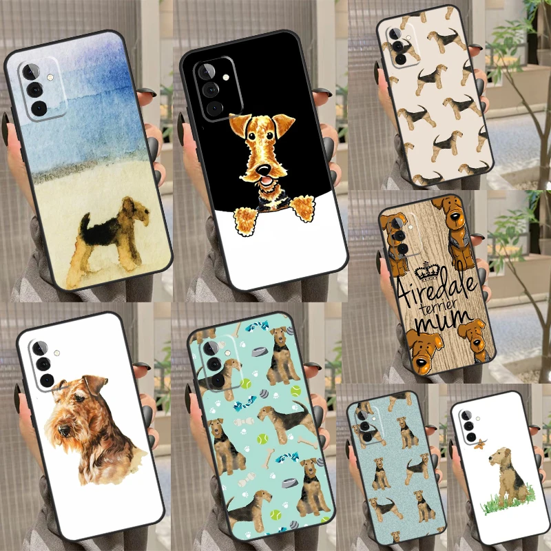 Airedale Terrier Dog Capa For Samsung Galaxy A52 A42 A32 A22 A12 A53 A33 A23 A13 A51 A71 A14 A24 A34 A54 Case