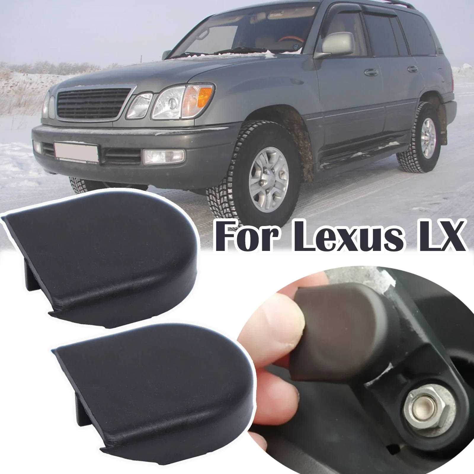 

Car Front Wiper Arm Nut Cap Bolt Cover For Toyota Land Cruiser V8 Autana Roraima J100 J200 1990-2019 Lexus LX 450 470 570